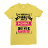 I've Been Called A Lot Of Names But Momma Is My Favorite Ladies Fitted T-Shirt