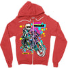 pop biker Zipper Hoodie
