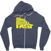 going downhill fast cycling Zipper Hoodie