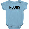 noobs are people too t shirt x large funny nerdy geek cod halo cool ga Baby Onesie