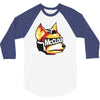 halftone fox (regular) 3/4 Sleeve Shirt