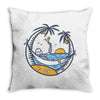 skull summer Throw Pillow