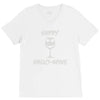 happy hallo wine V-Neck Tee