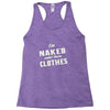naked under these clothes tie dye Racerback Tank