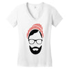 hipster Women's V-Neck T-Shirt