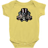 skull unlcle sam guns Baby Onesie