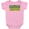 hokey cokey anonymous, ideal birthday gift or present Baby Bodysuit