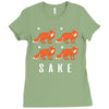 four fox sake Ladies Fitted T-Shirt