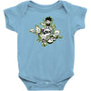 lets rock!!! black Baby Onesie