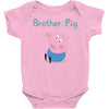 peppa pig brother pig Baby Bodysuit