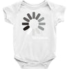 buffering  funny retro loading computer console fashion party Baby Onesie