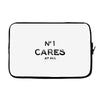 no1 cares Laptop sleeve