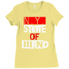 ny state of mind Ladies Fitted T-Shirt