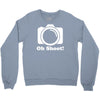 oh shoot camera Crewneck Sweatshirt
