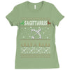 sagittarius christmas ugly sweater Ladies Fitted T-Shirt