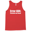 halloween error 404 costume not found Tank Top