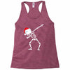 skeleton dabbing christmas Racerback Tank