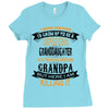 Super Cool Granddaughter Of A Freaking Awesome Grandpa Ladies Fitted T-Shirt