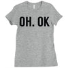 oh ok awesome Ladies Fitted T-Shirt