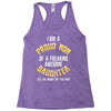 i'm a proud mom of a freaking awesome daughter Racerback Tank