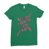 rad white and blue Ladies Fitted T-Shirt