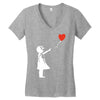 banksy style Women's V-Neck T-Shirt