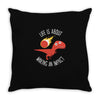 making an impact Throw Pillow
