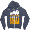 cant scare me im sales engineer halloween Zipper Hoodie