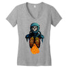 space skull Women's V-Neck T-Shirt