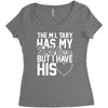 military has my soldier i have his heart Women's Triblend Scoop T-shirt