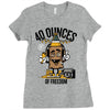 40 aaaounces Ladies Fitted T-Shirt