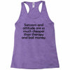 sarcasm and attitude Racerback Tank