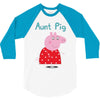 peppa pig aunt pig 3/4 Sleeve Shirt