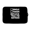 single taken i am batman funny Laptop sleeve