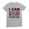i can explain it to you but i can't understand it for you Ladies Fitted T-Shirt