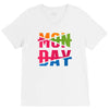 monday crossed out V-Neck Tee