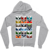 vw camper van fronts, ideal gift or birthday present Zipper Hoodie