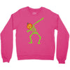 pumpkin skeleton dabbing Crewneck Sweatshirt