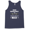 never underestimate an old man who was born in may Tank Top