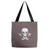 rock skull Tote Bags
