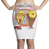 posh pizza (colab with rpadame) Pencil Skirts