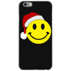 smiley face wears santa hat merry christmas iPhone 6/6s Case