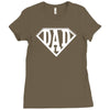 super dad diamond superhero Ladies Fitted T-Shirt