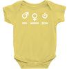 man woman geek Baby Onesie