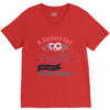 A January Girl Like A Flowers V-Neck Tee