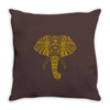 tribal print elephant geometric gold animals cool Throw Pillow