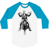 skeleton biker 3/4 Sleeve Shirt