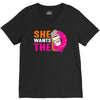 She Wants The D - Dunkin Donuts V-Neck Tee