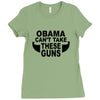 obama guns Ladies Fitted T-Shirt
