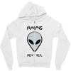humans aren't real Zipper Hoodie